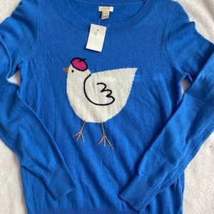 Jcrew “ chicken” sweater. NWT